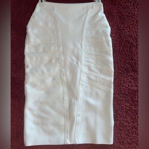 White bandage skirt